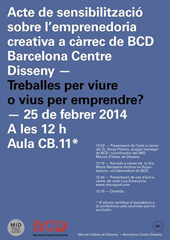 ETSAB. Acte de Sensibilització i Emprenedoria Creativa (2014)